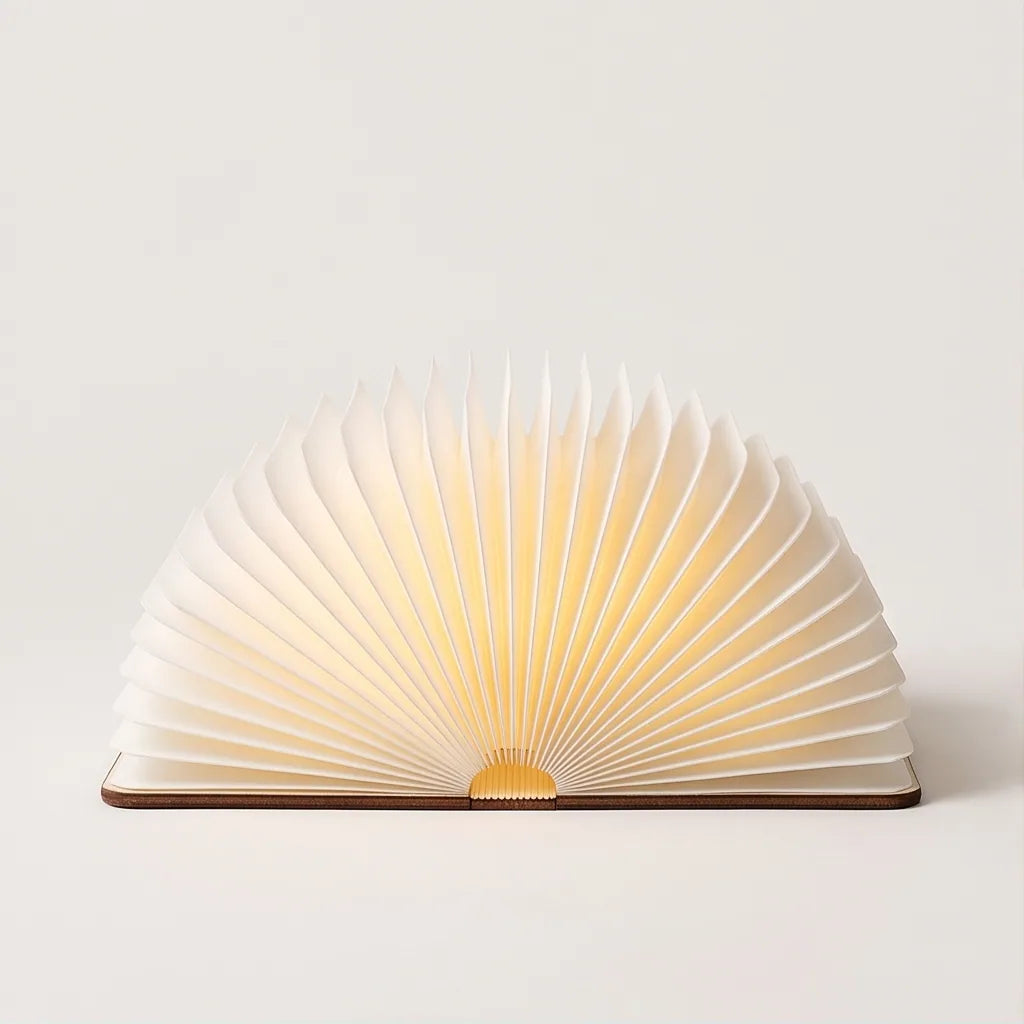 Foldable Wooden Book Lamp